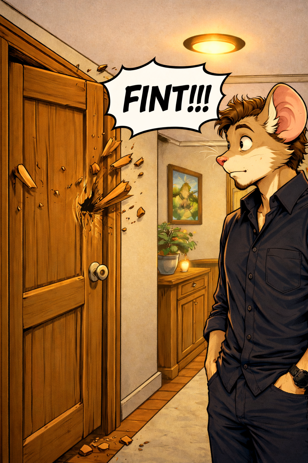 Not picking up on social ques — panel 3