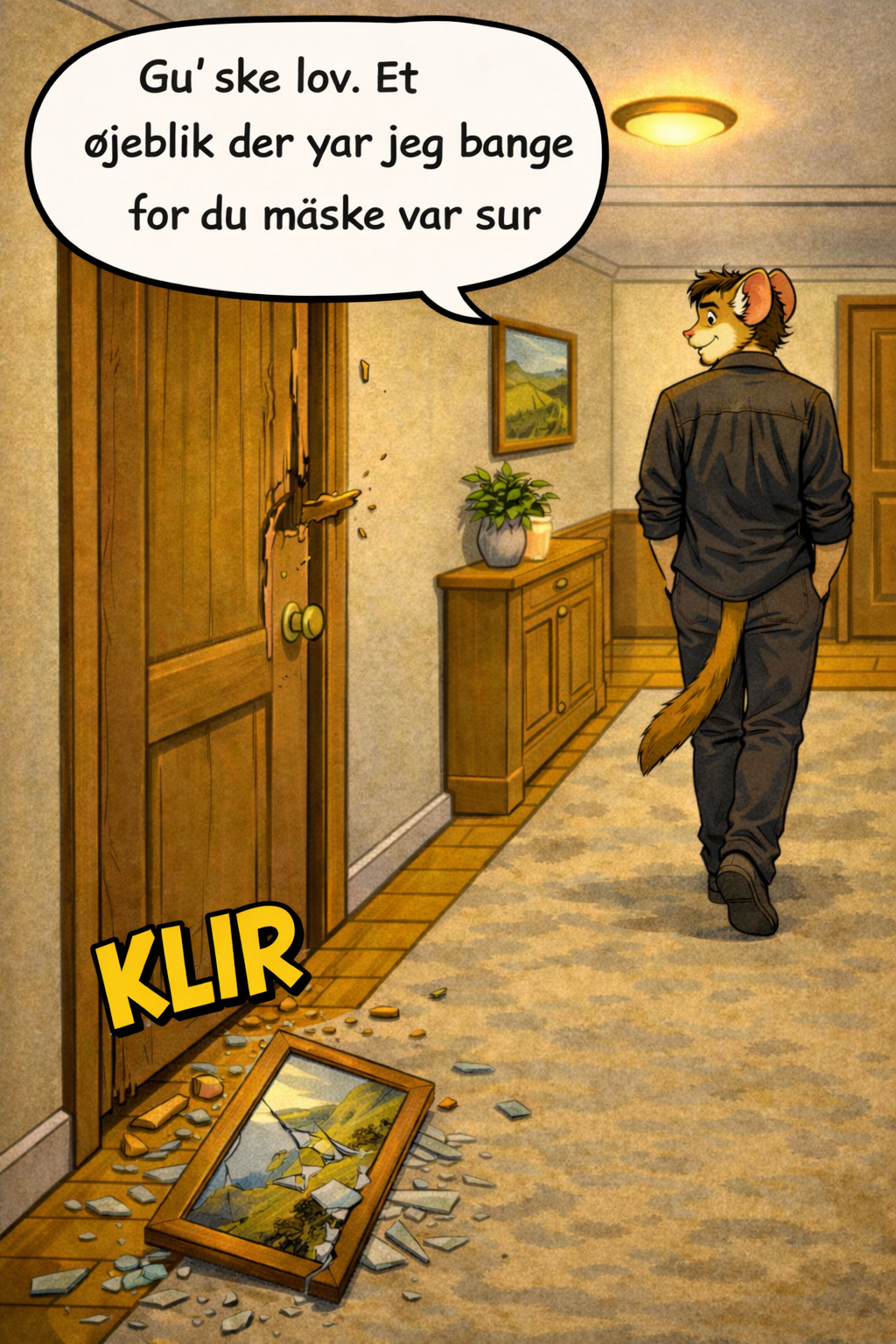 Not picking up on social ques — panel 4