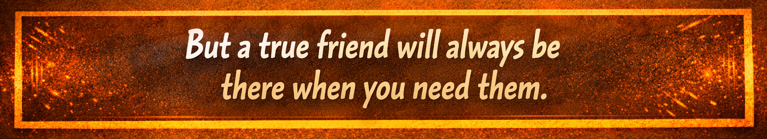 A true friend — panel 2