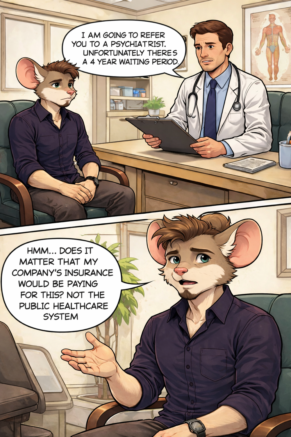 The cost of healthcare — panel 1