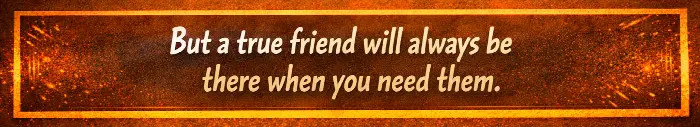 A true friend — panel 2